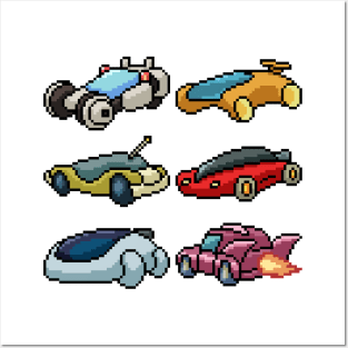 Pixel Future Car Posters and Art